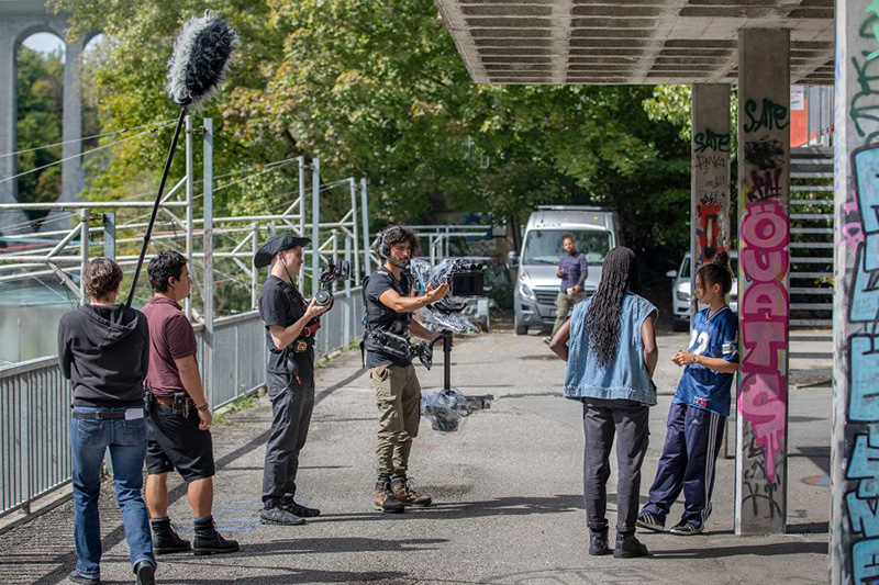 Photographie d'un plateau de tournage