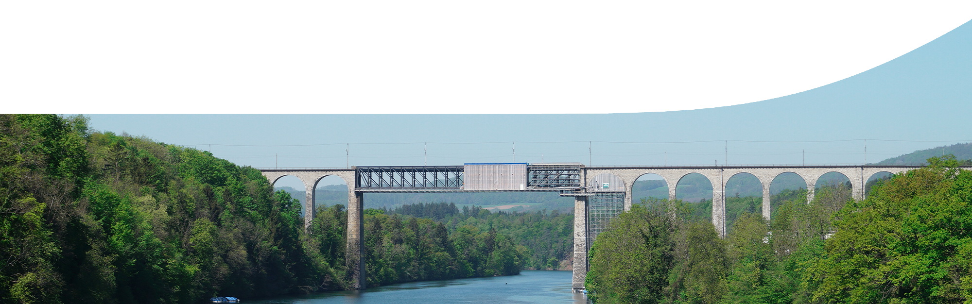 Photographie du pont ferroviaire d'Eglisau